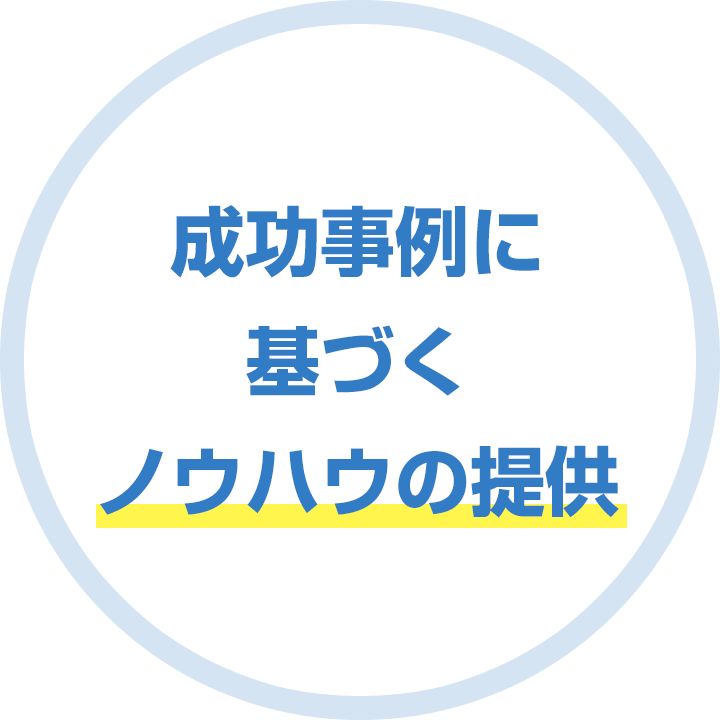 成功事例に基づくノウハウの提供